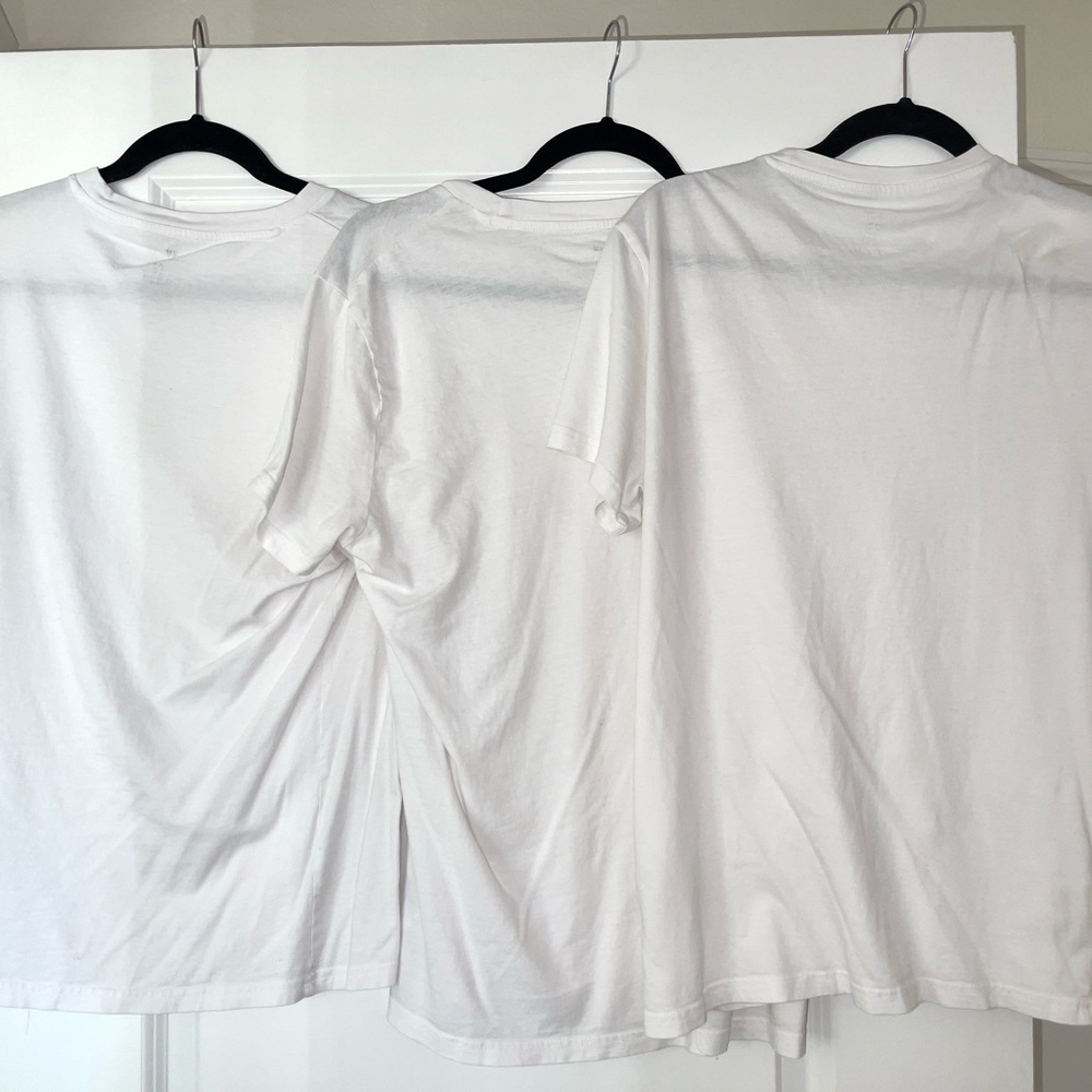 H&M Men’s White Plain Shirt 3 Pack